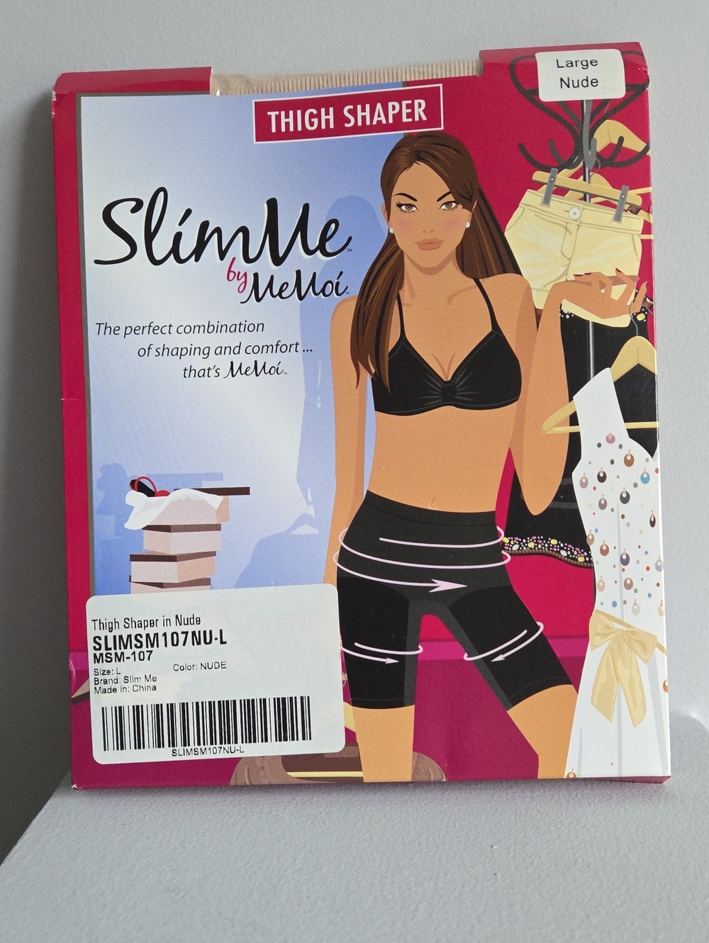 SlimMe by MeMoi Nude Thigh Shaper - Large